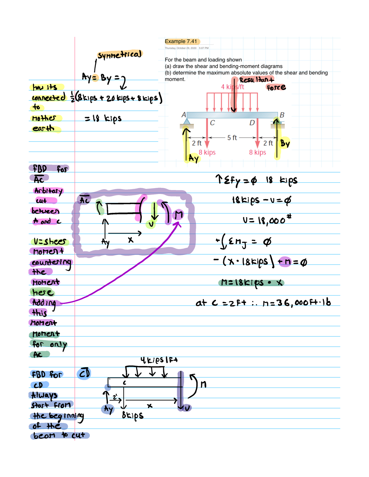 Example 7 - y symmetrical Ay By now its L Resultanfree connected skips ...