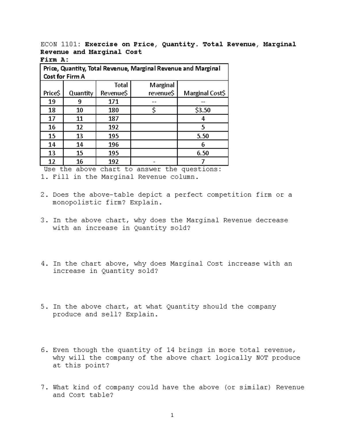 exercise-on-price-quantity-total-revenue-marginal-revenue-and