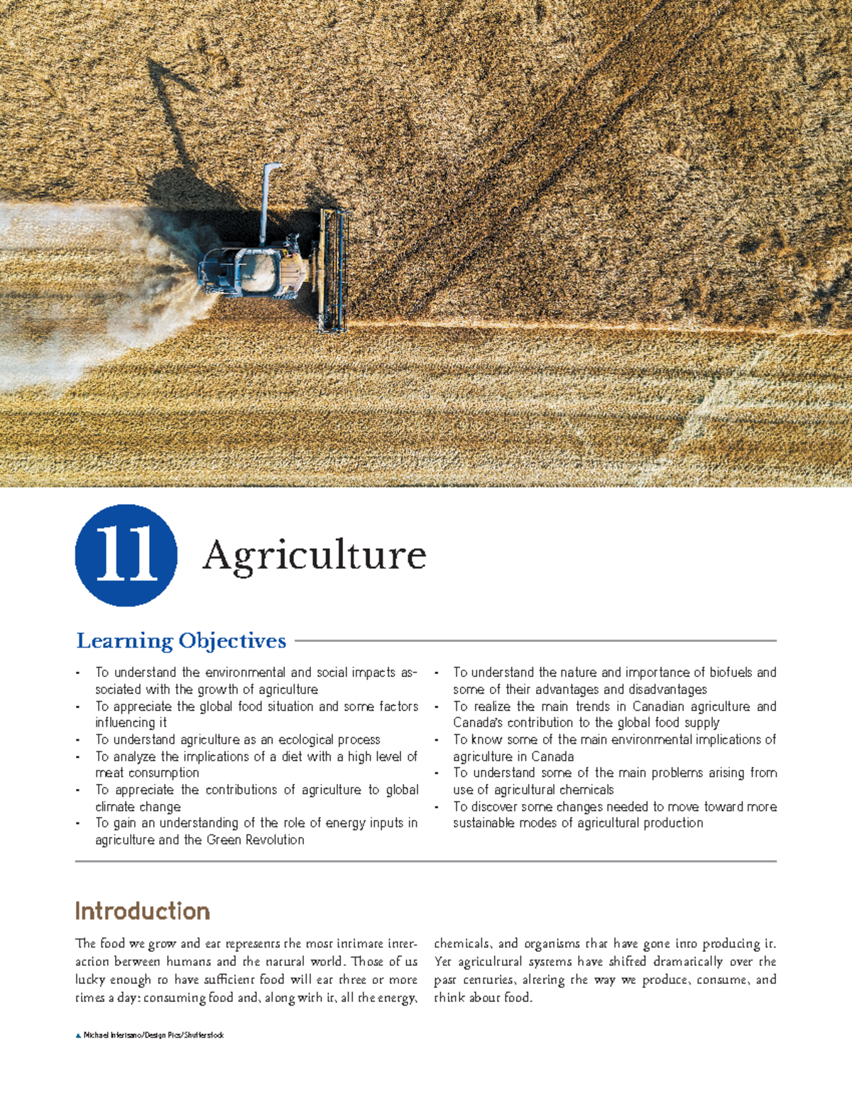 Chapter 11 ENVS 195 - textbook - Introduction The food we grow and eat ...