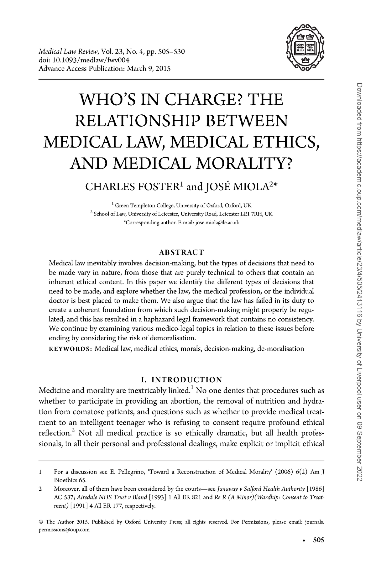 (Ethics 1) Relationship Between Medical Law, Ethics, And Morality - WHO ...