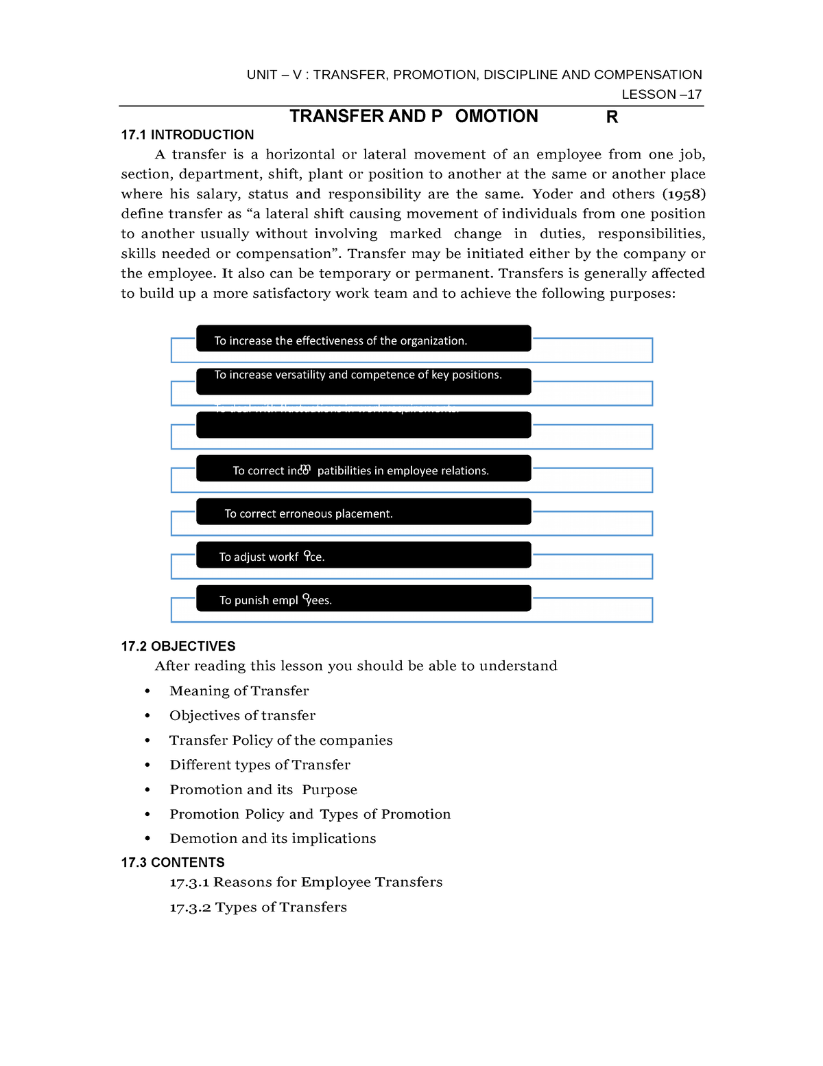 17- Transfer AND Promotion - TRANSFER AND P OMOTION To Increase The ...