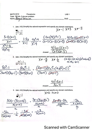 MATH+2412+TEST+2+ Concept+ Review WO+ Answers - pg. 1 of 5 MATH 2412 ...