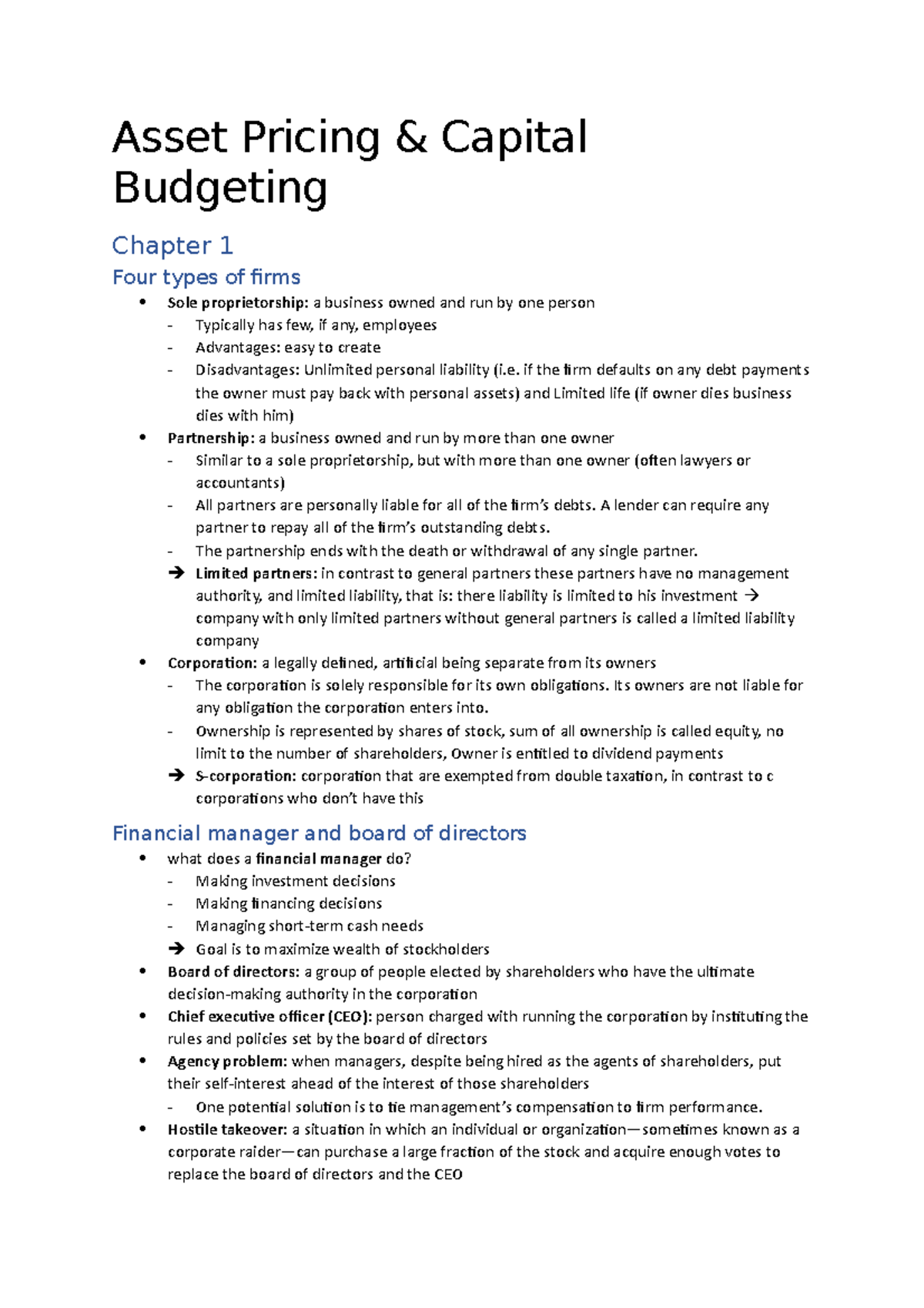 asset-pricing-summary-chapter-1-6-everything-you-need-to-know-for