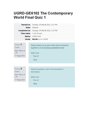 UGRD-GE6102 The Contemporary World (prelim) - Philip Morris ...