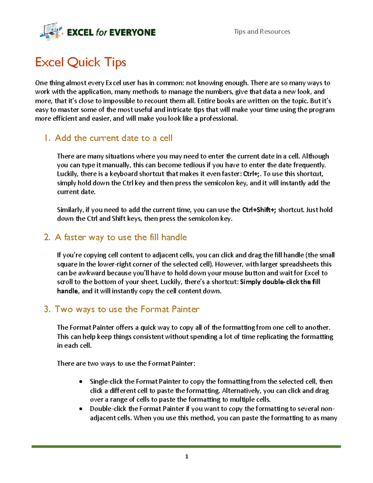 quick-excel-tips-summarised-notes-excel-quick-tips-one-thing-almost