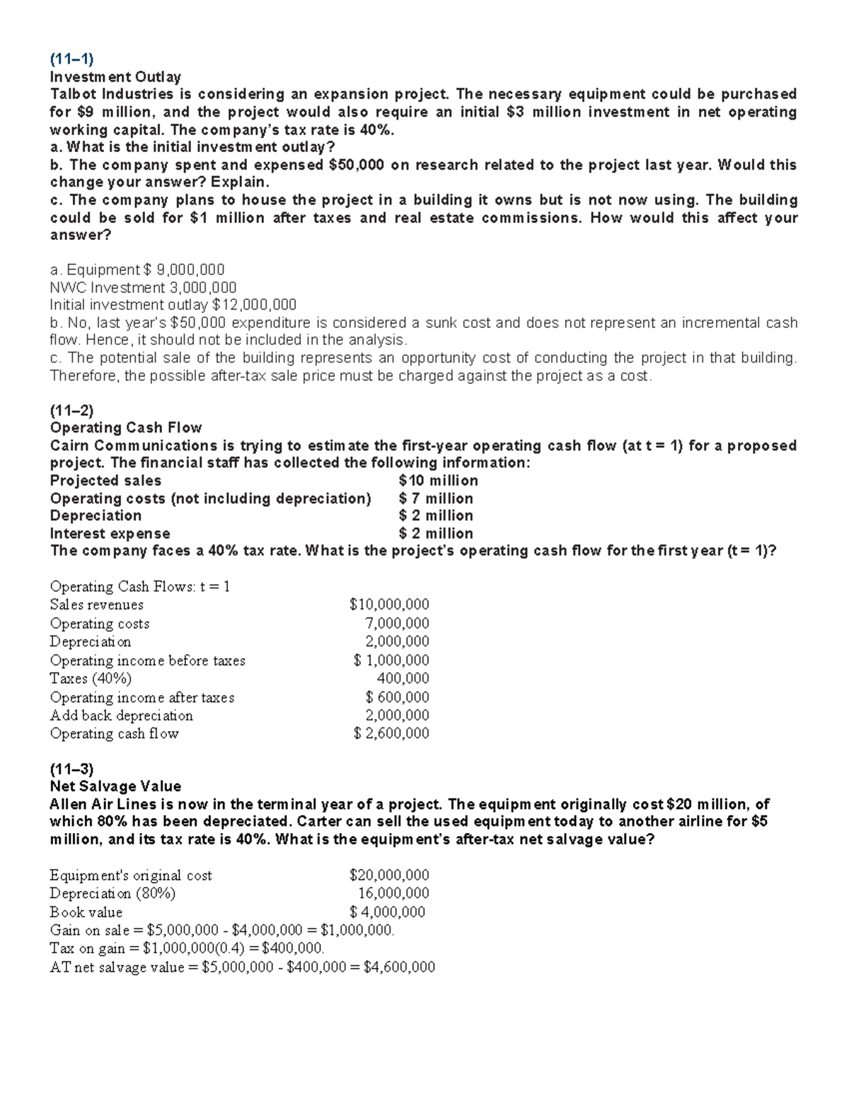 chapter-11-11-1-investment-outlay-talbot-industries-is-considering