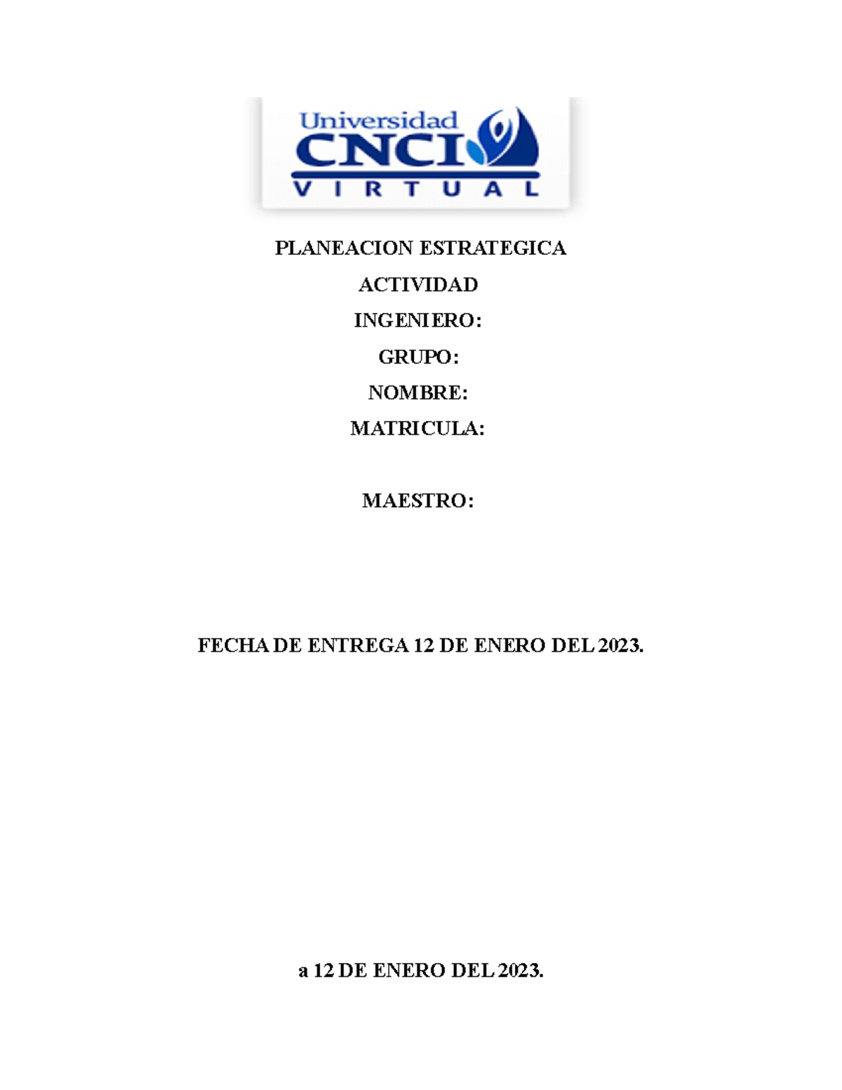 Planeacion Estrategica ACT 1 - PLANEACION ESTRATEGICA ACTIVIDAD ...