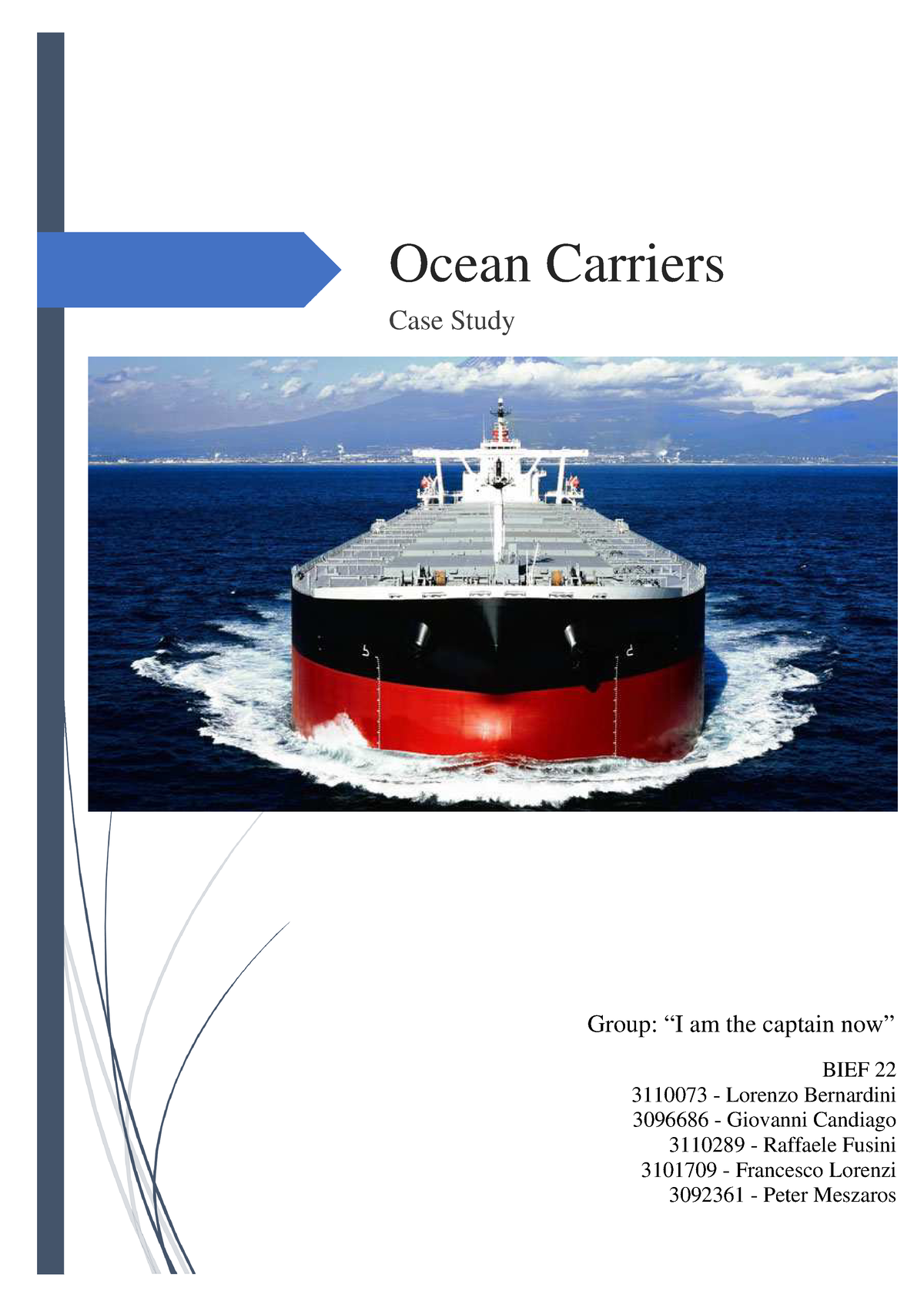 ocean carriers case study harvard business