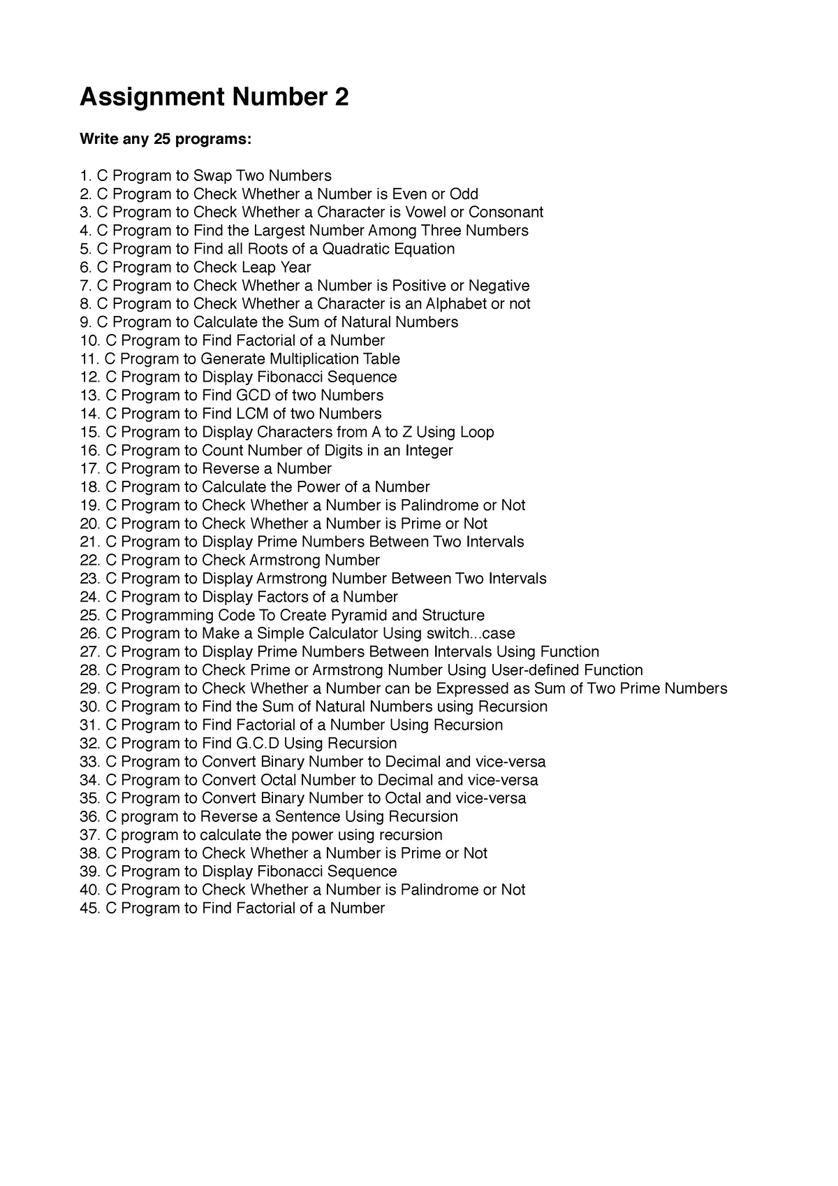 Assignment 2 - C Prog 2 - Notes Related To Bca Of YCMOU - Assignment ...