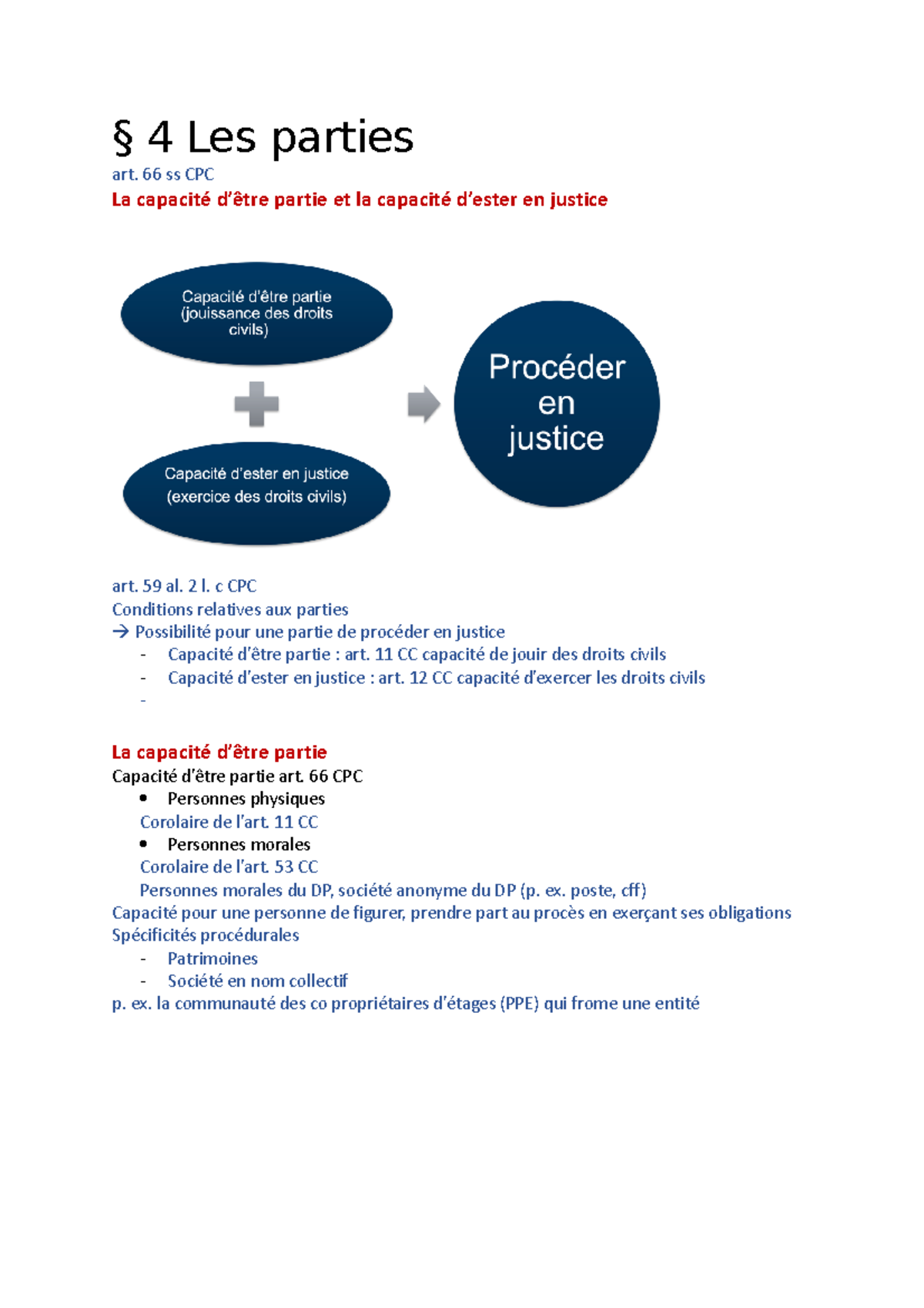 § 4 Les parties 03 - Notes de cours basées sur les slides du Prof ...