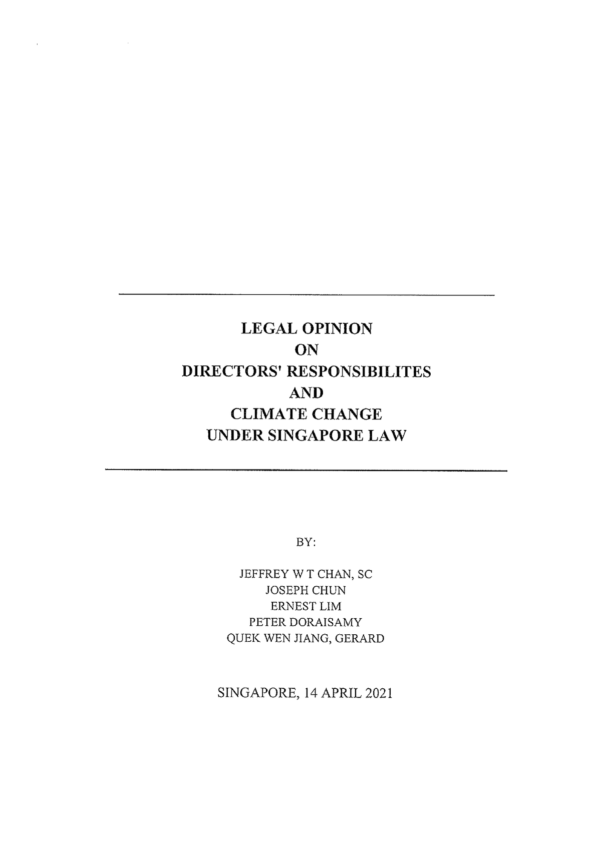 singapore-legal-opinion-on-directors-responsibilities-and-climate