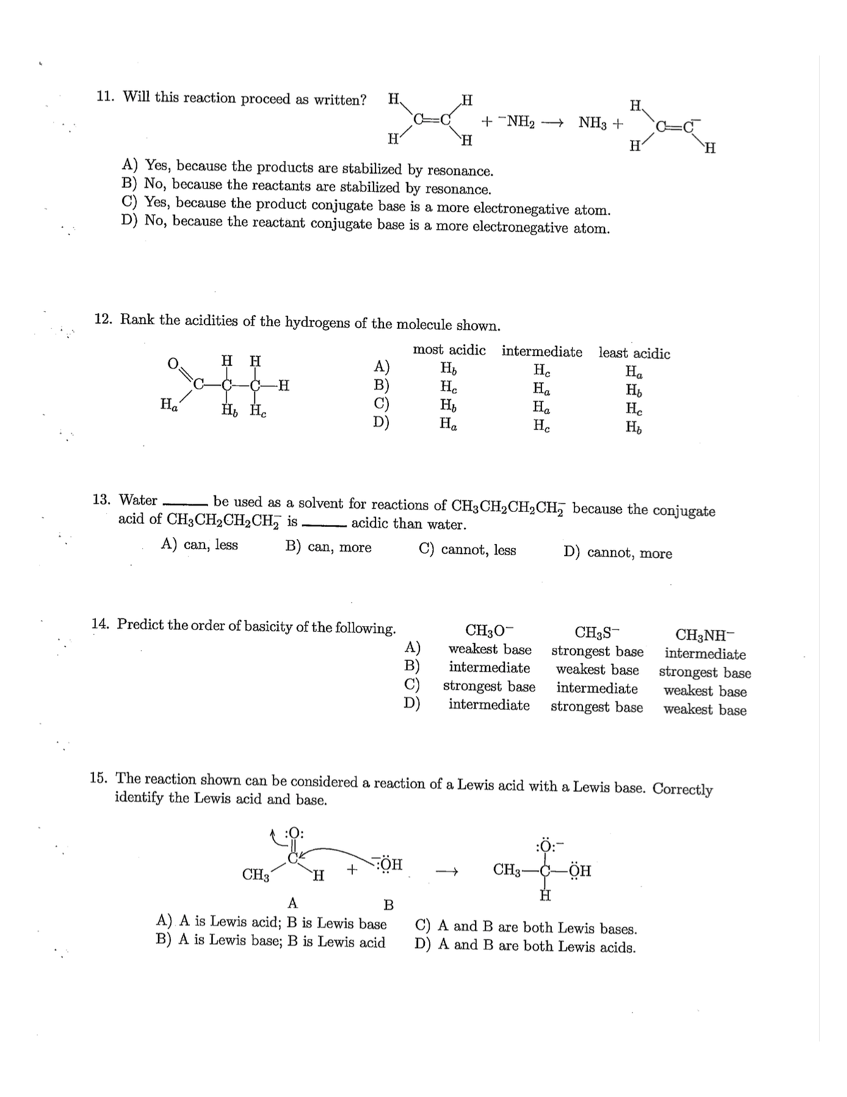 Orgo E1 - Practice exam - CHEM 351 - Studocu