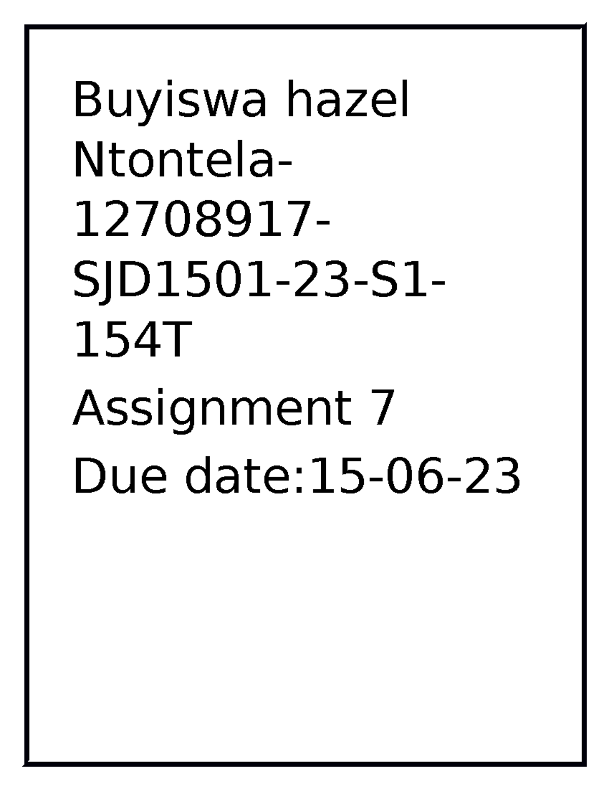 harvard assignment example