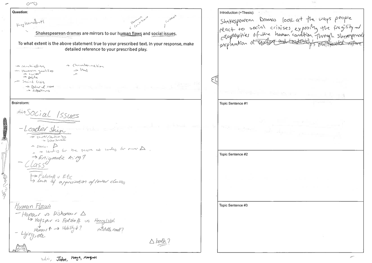 how to write plan for essay