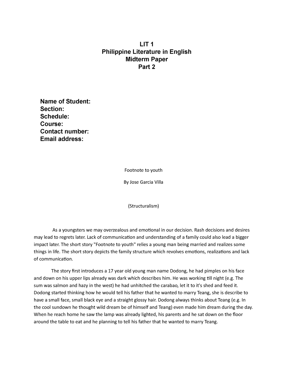 philippine literature essay questions