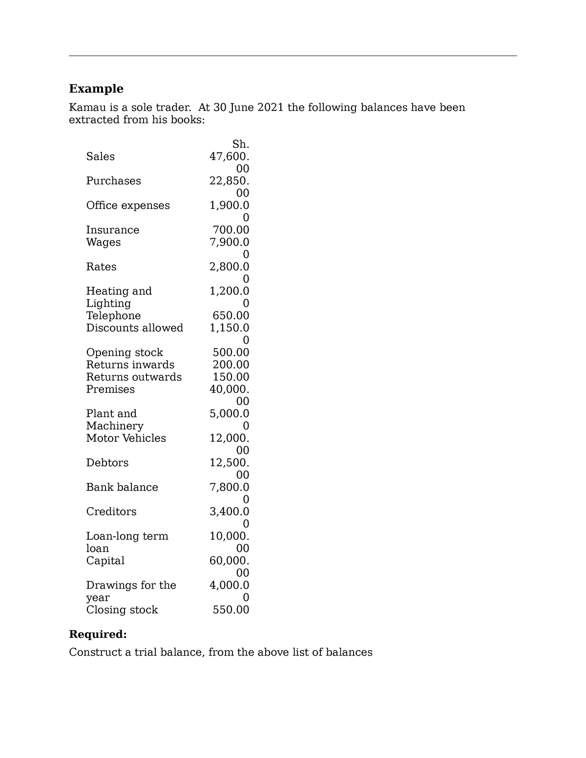 example-of-trial-balance-1-example-kamau-is-a-sole-trader-at-30