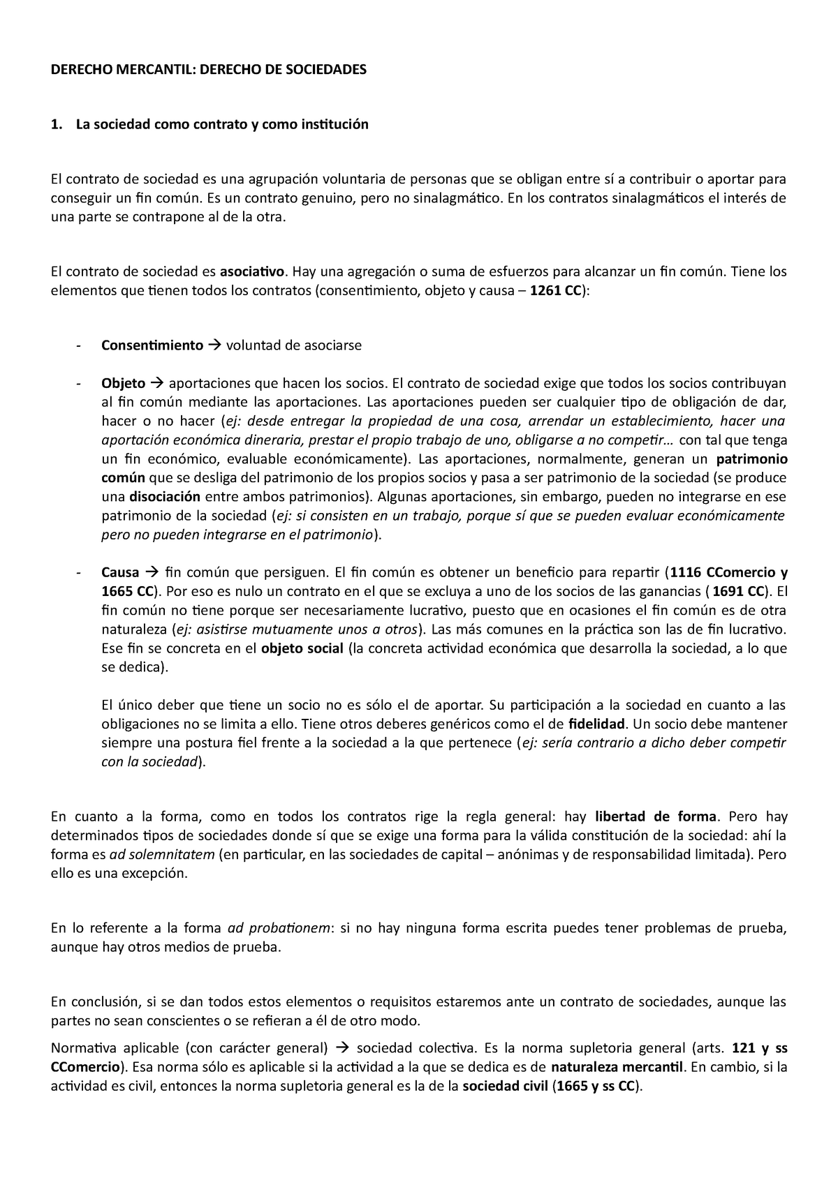 Derecho Mercantil De Sociedades - DERECHO MERCANTIL: DERECHO DE ...