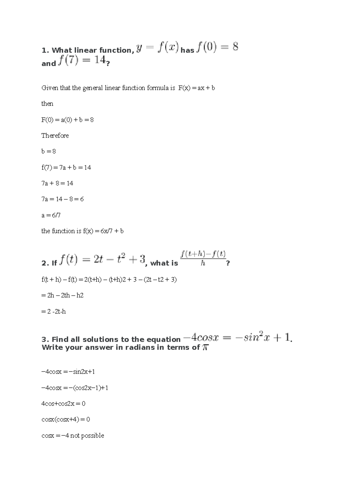 What Is The General Linear Equation