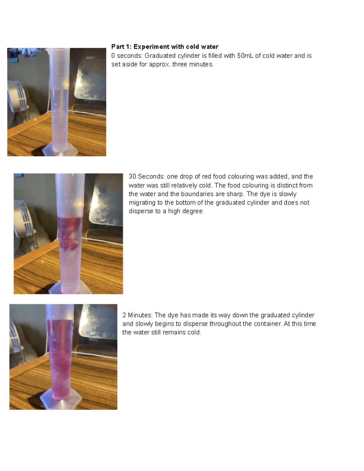Lab 5 - 1080 - enjoy - Part 1: Experiment with cold water 0 seconds ...