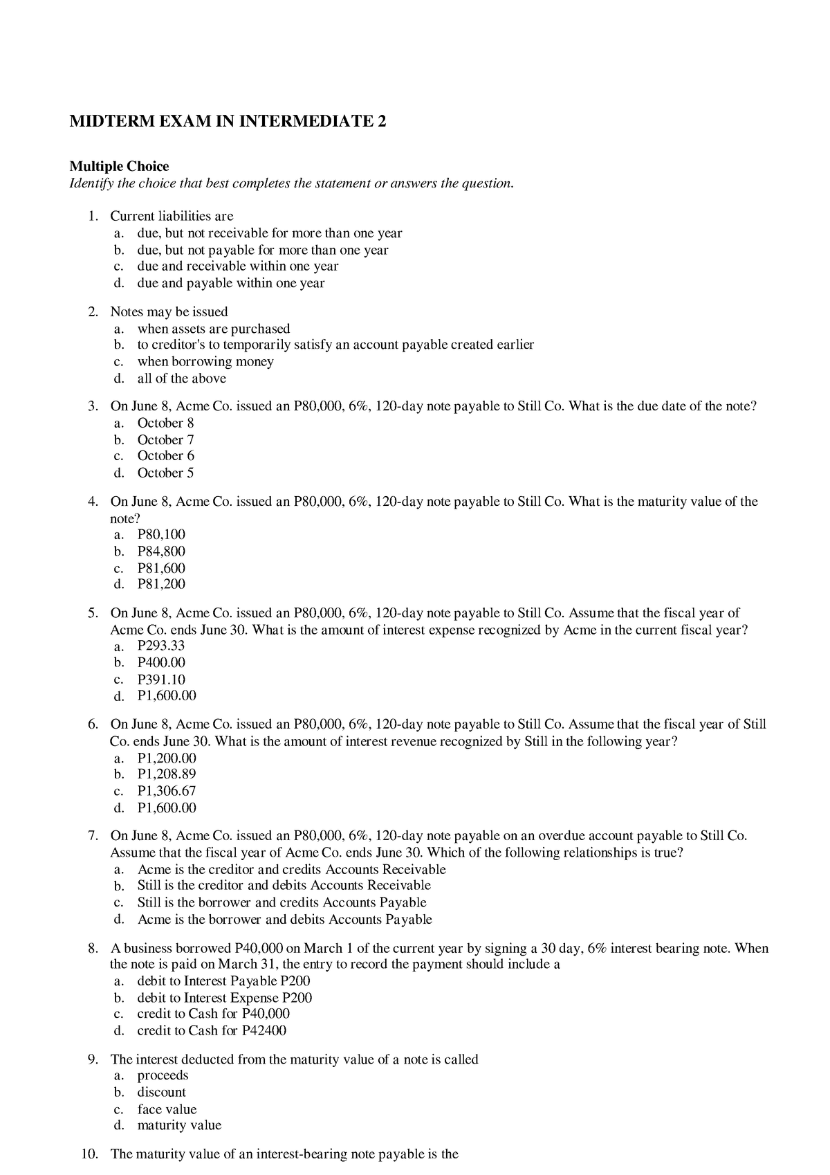 Exam-intermediate-accounting-2 Compress - MIDTERM EXAM IN INTERMEDIATE ...