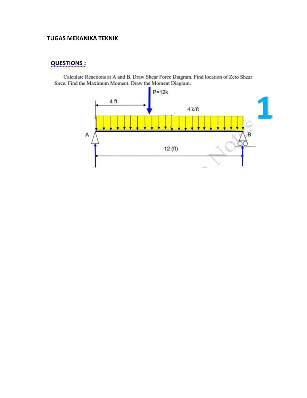 Latihan Soal Mekanika Teknik - Material Science And Engineering - TUGAS ...