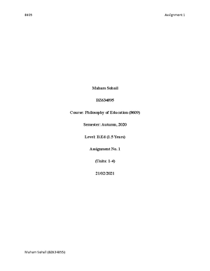 8611-1 - Critical Thinking and Reflective Practices - Studocu