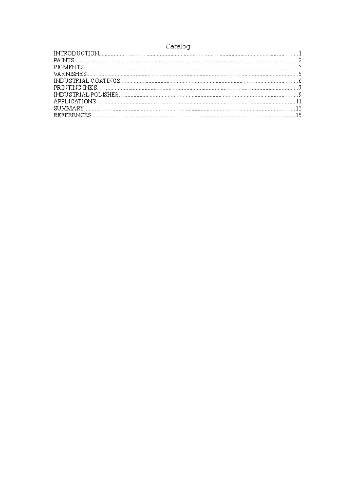 Industrial prossing assignment - Catalog - Studocu