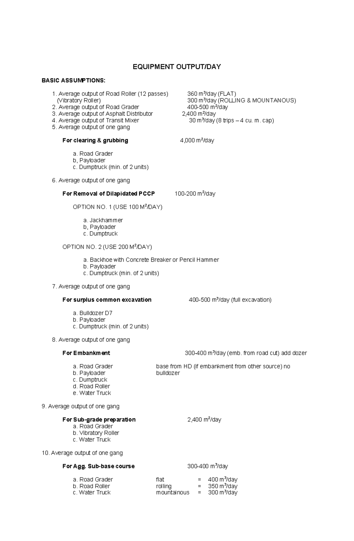 idoc-estimates-for-project-proposal-equipment-output-day-basic