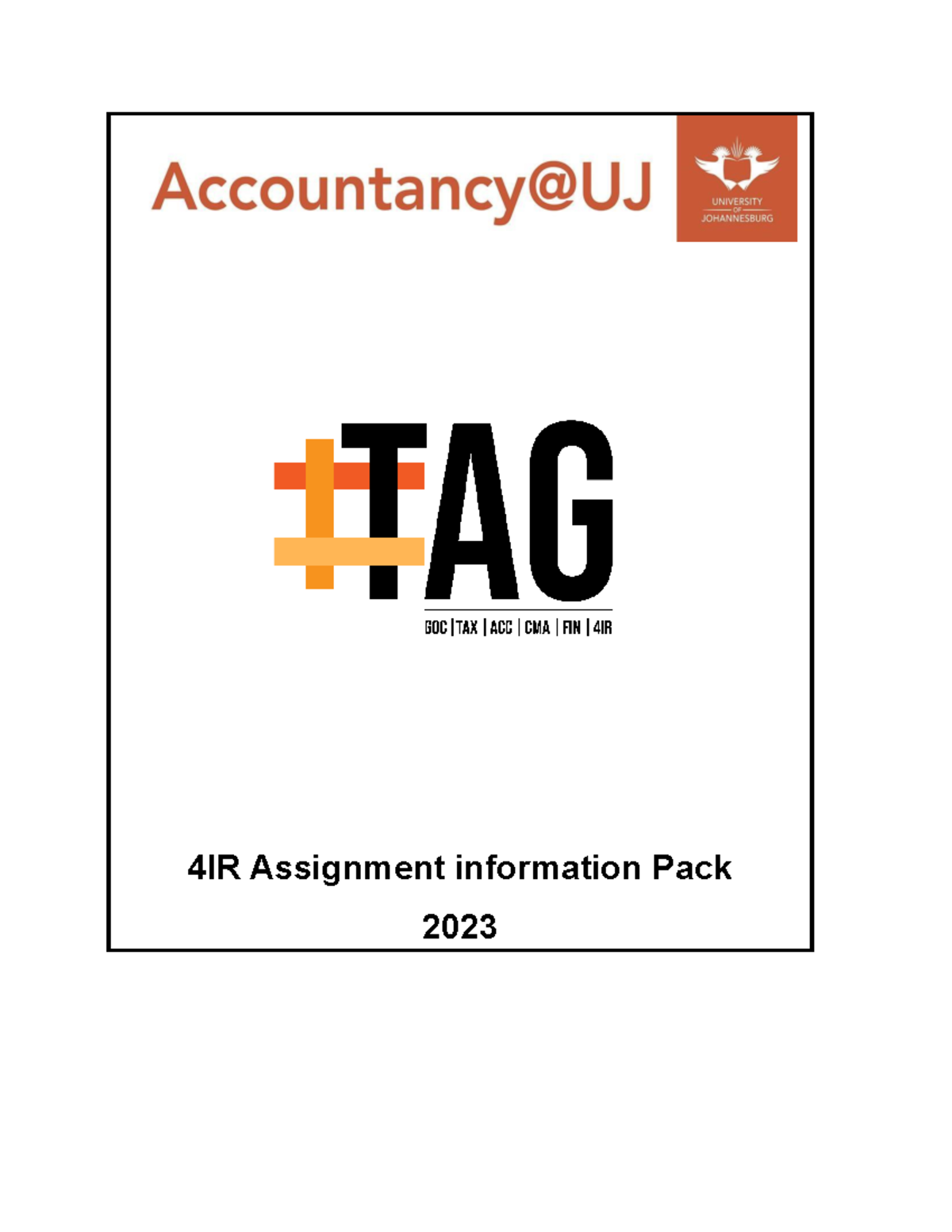 Final 4IR Assignment 2023 - 4IR Assignment information Pack 2023 Grant ...