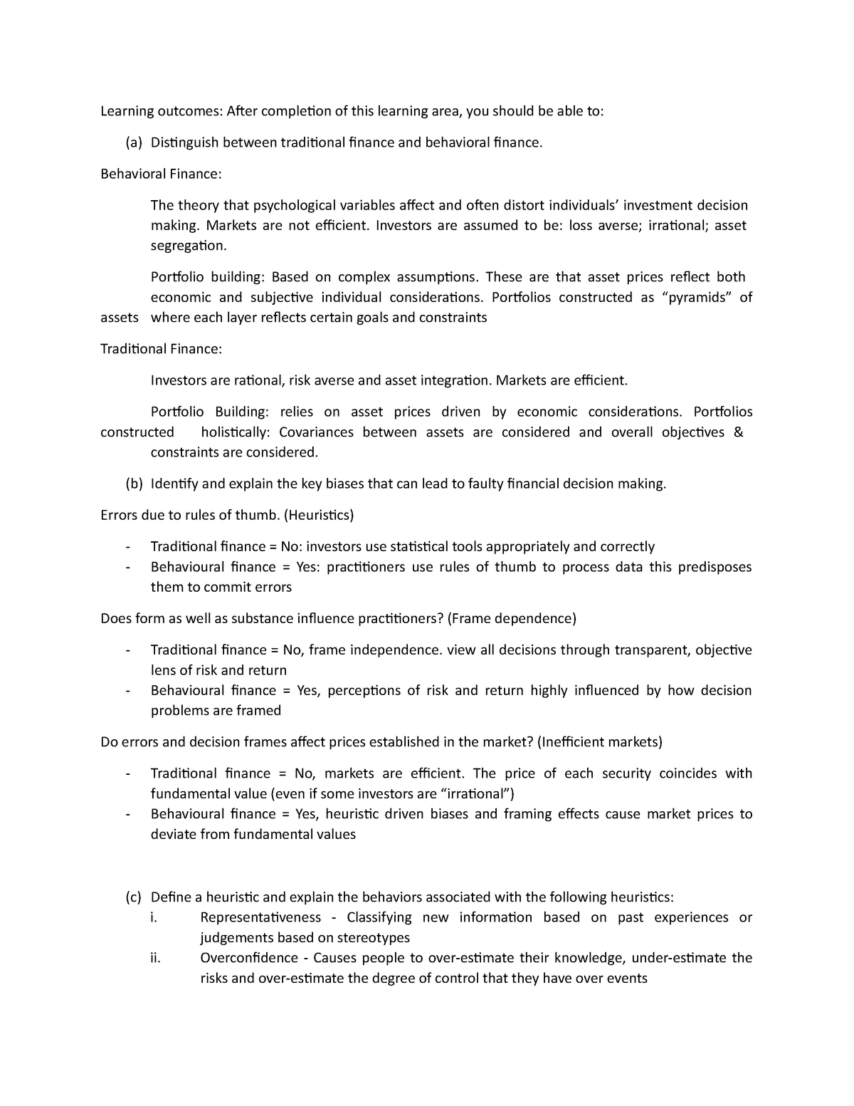 dissertation topics in behavioural finance