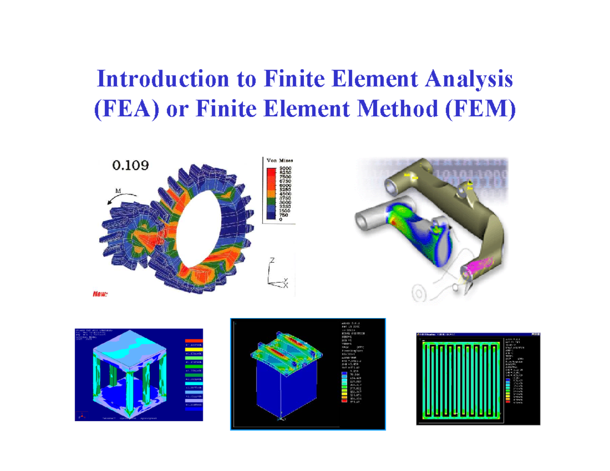 FEA Theory - Lecture - Introduction To Finite Element Analysis (FEA) Or ...