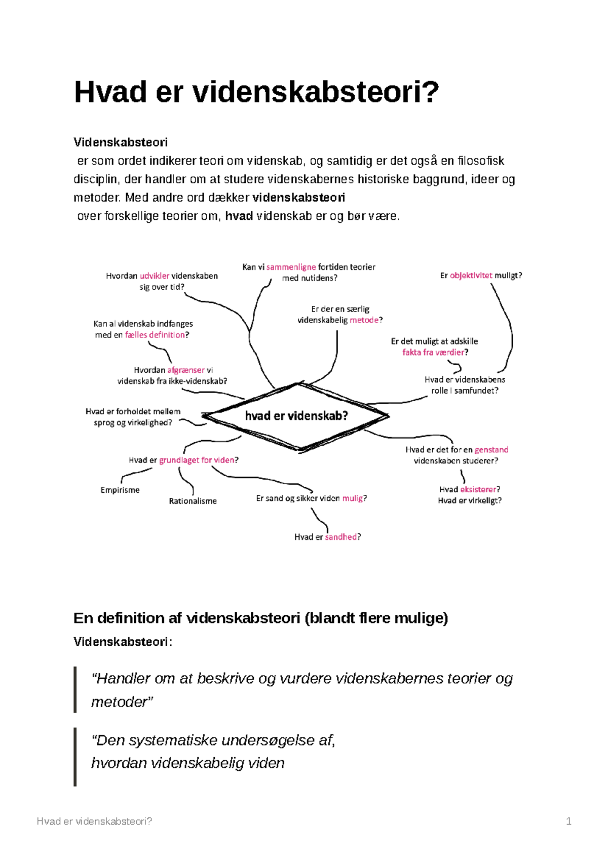 Hvad Er Videnskabsteori - Hvad Er Videnskabsteori? Videnskabsteori Er ...