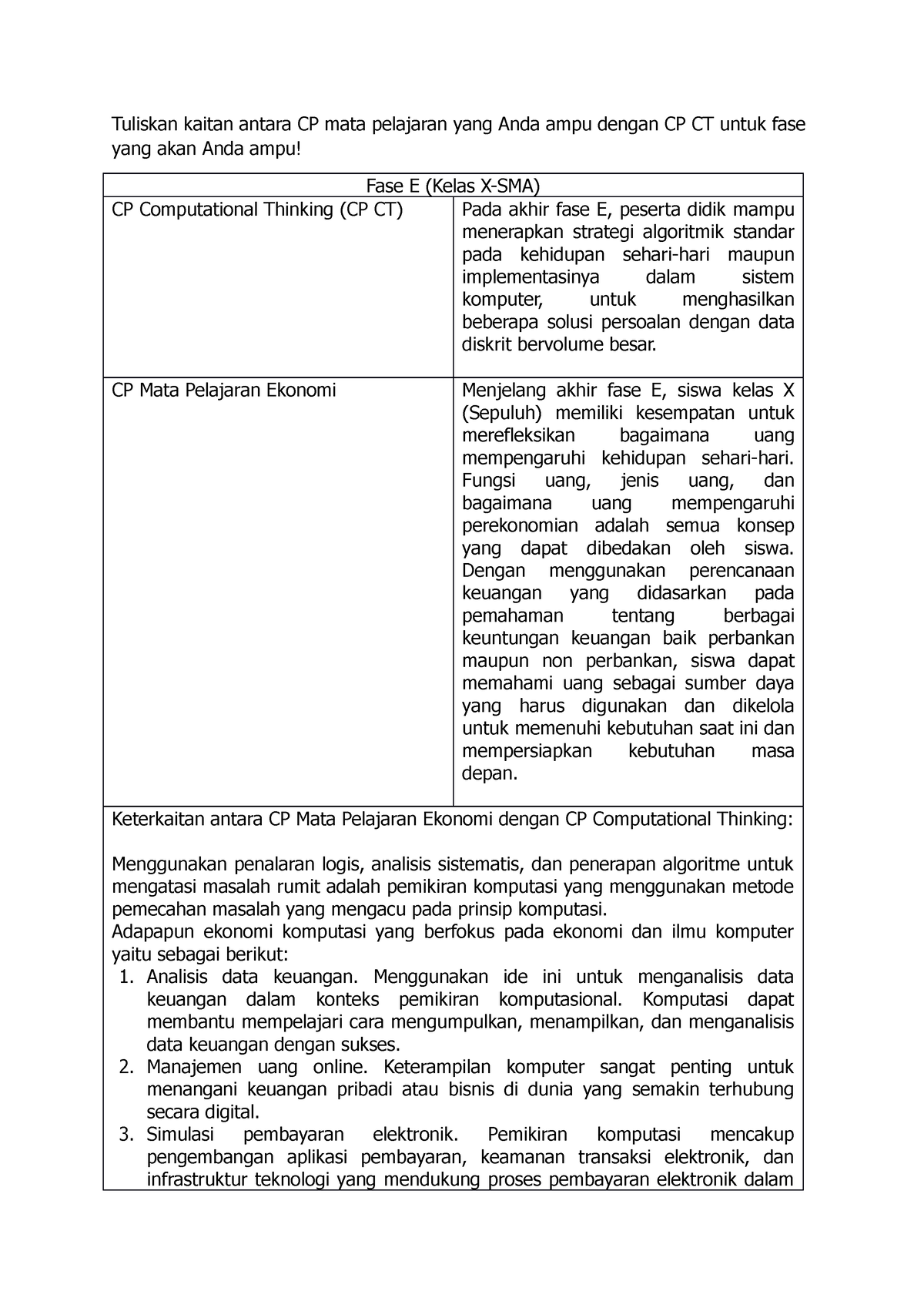 Upload Computational Thinking Topik Tuliskan Kaitan Antara Cp