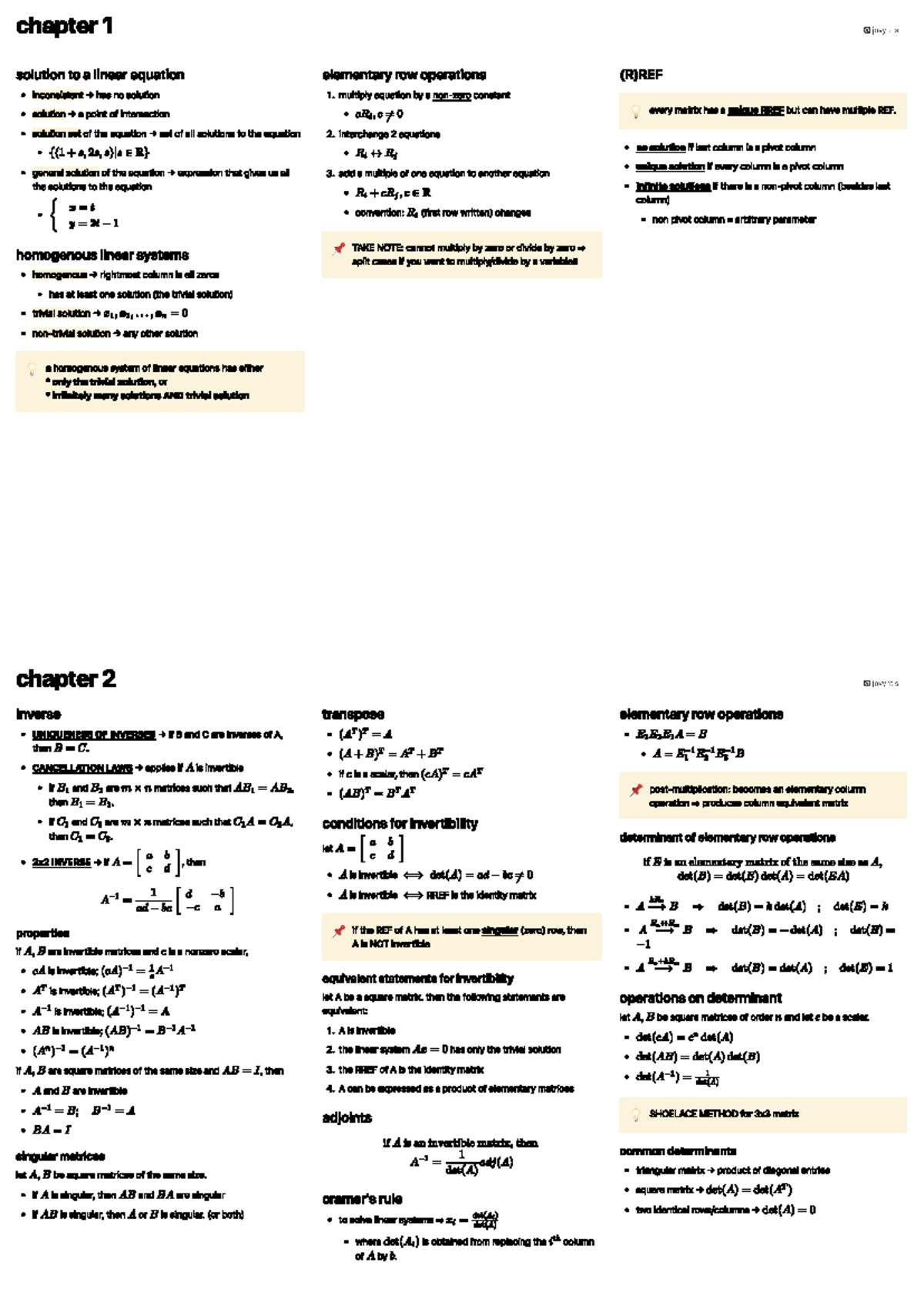 MA2001 cheat sheet 2 - NAAAAAAAA - chapter 1 jovyntls solution to a ...