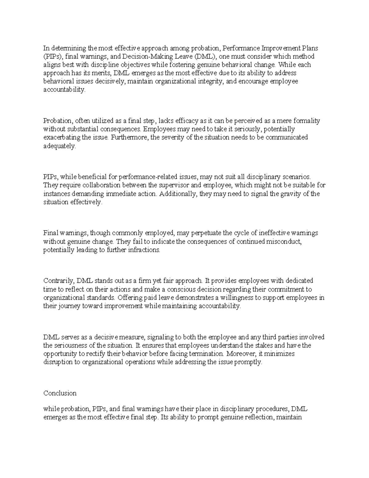 Untitled document.edited - In determining the most effective approach ...