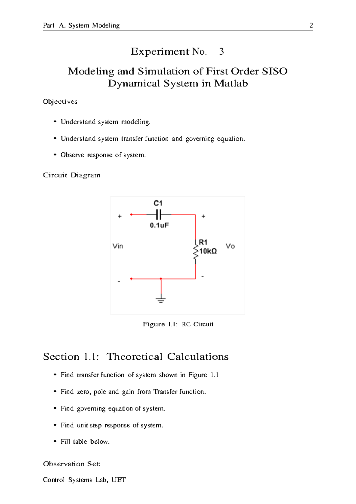 Lab 3 Manual Updated - Lab assignment for contro system labs performed ...