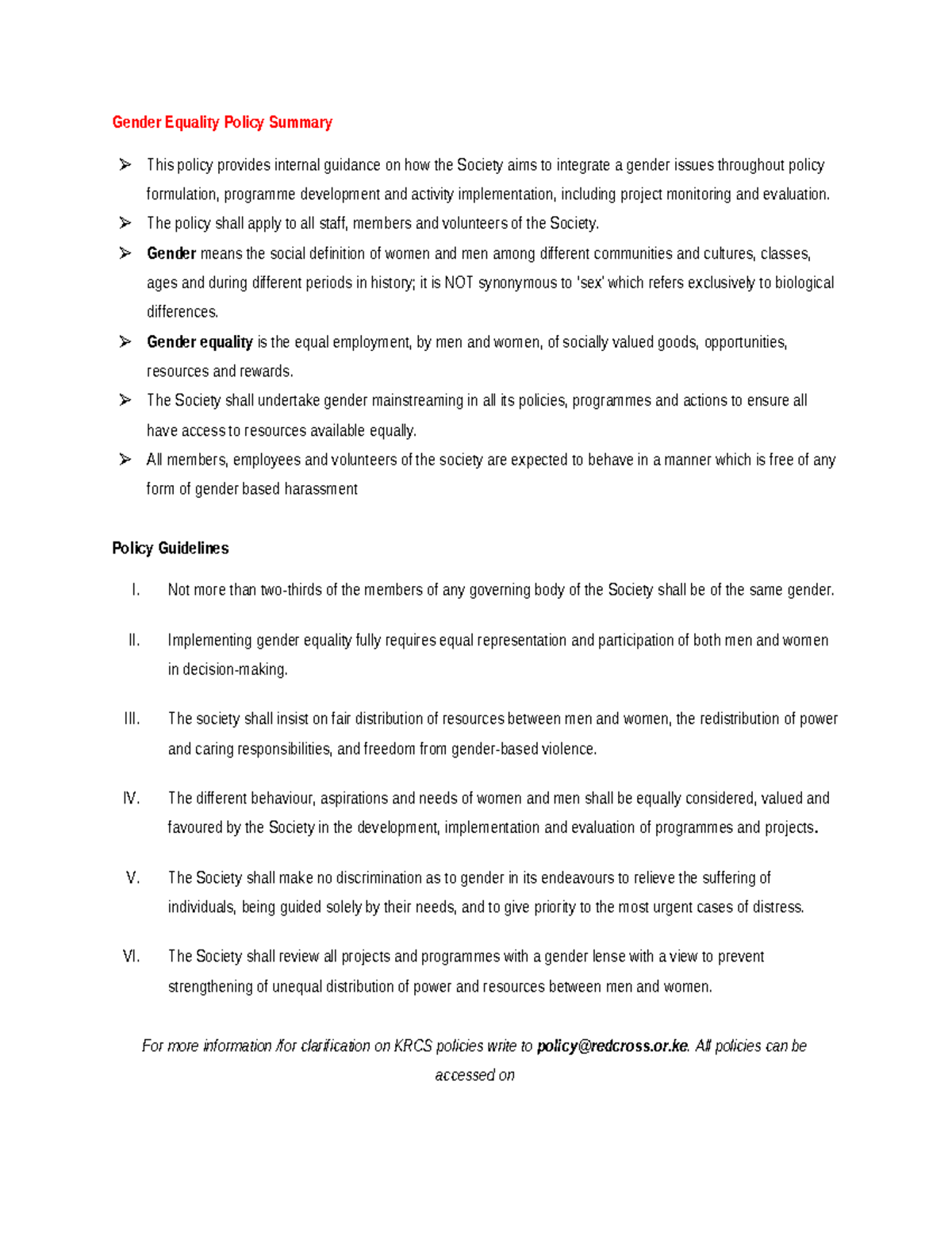 1211802033 - My works - Gender Equality Policy Summary This policy ...
