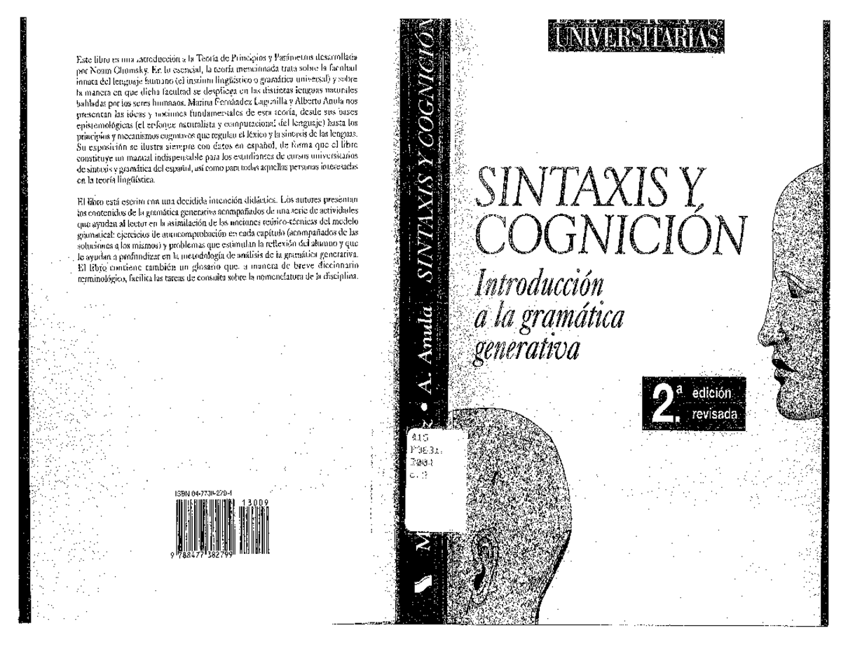 Fernandez Lagunilla Marina y Anula Rebollo Alberto - Sintaxis y ...