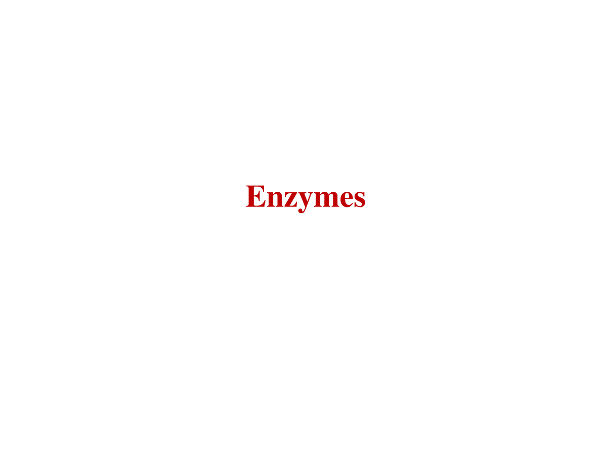 Enzyme - enzymology - Enzymes TWO FUNDAMENTAL CONDITIONS FOR LIFE ...