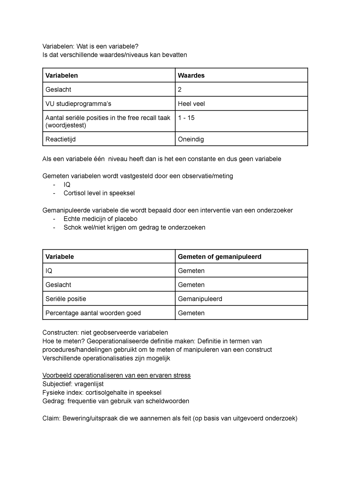 Hoorcollege%2011 %20september%202023 - Variabelen: Wat Is Een Variabele ...