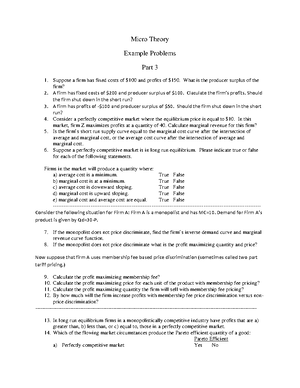 Prob Set 4 - Problem set 4 - Micro Theory Example Problems Part 4 ...