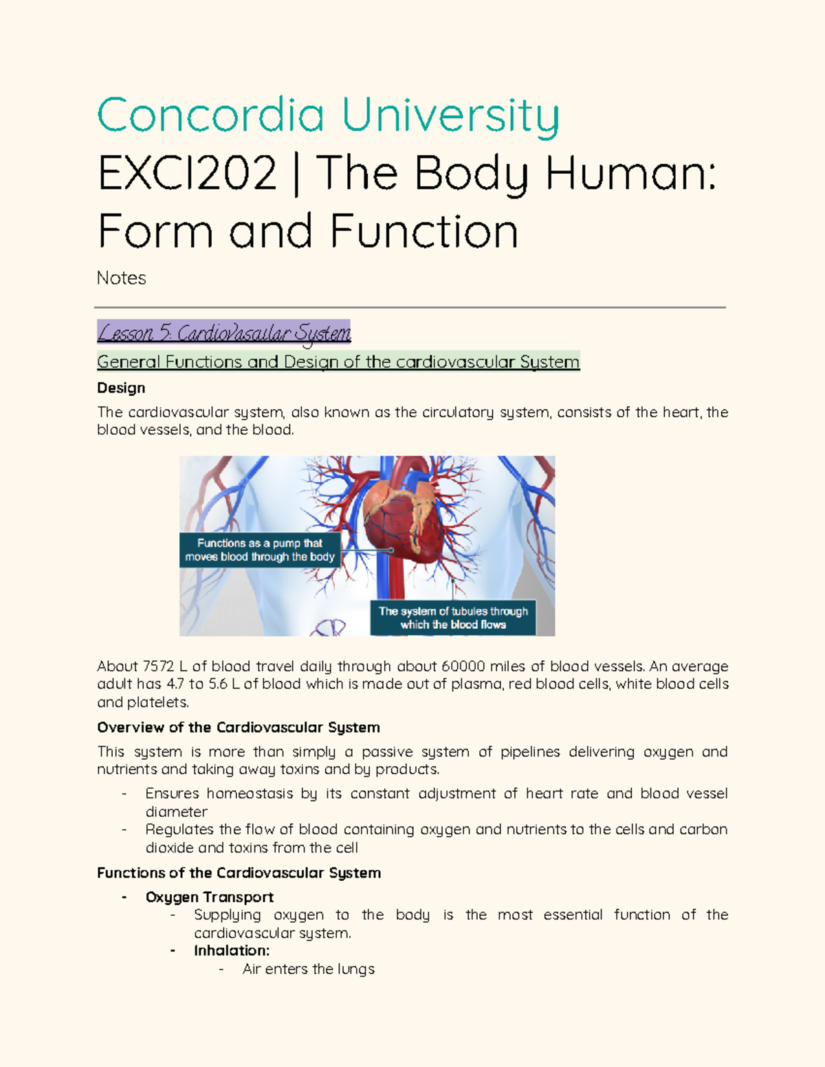Exci 202 Concordia University 2021 Lesson 5 Concordia University