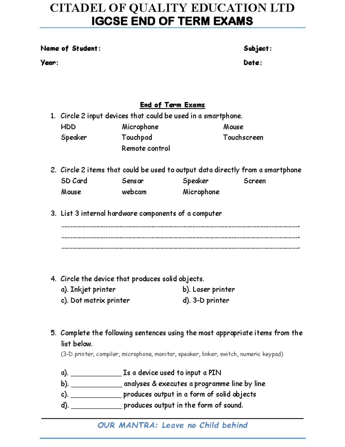 communication technology assignment