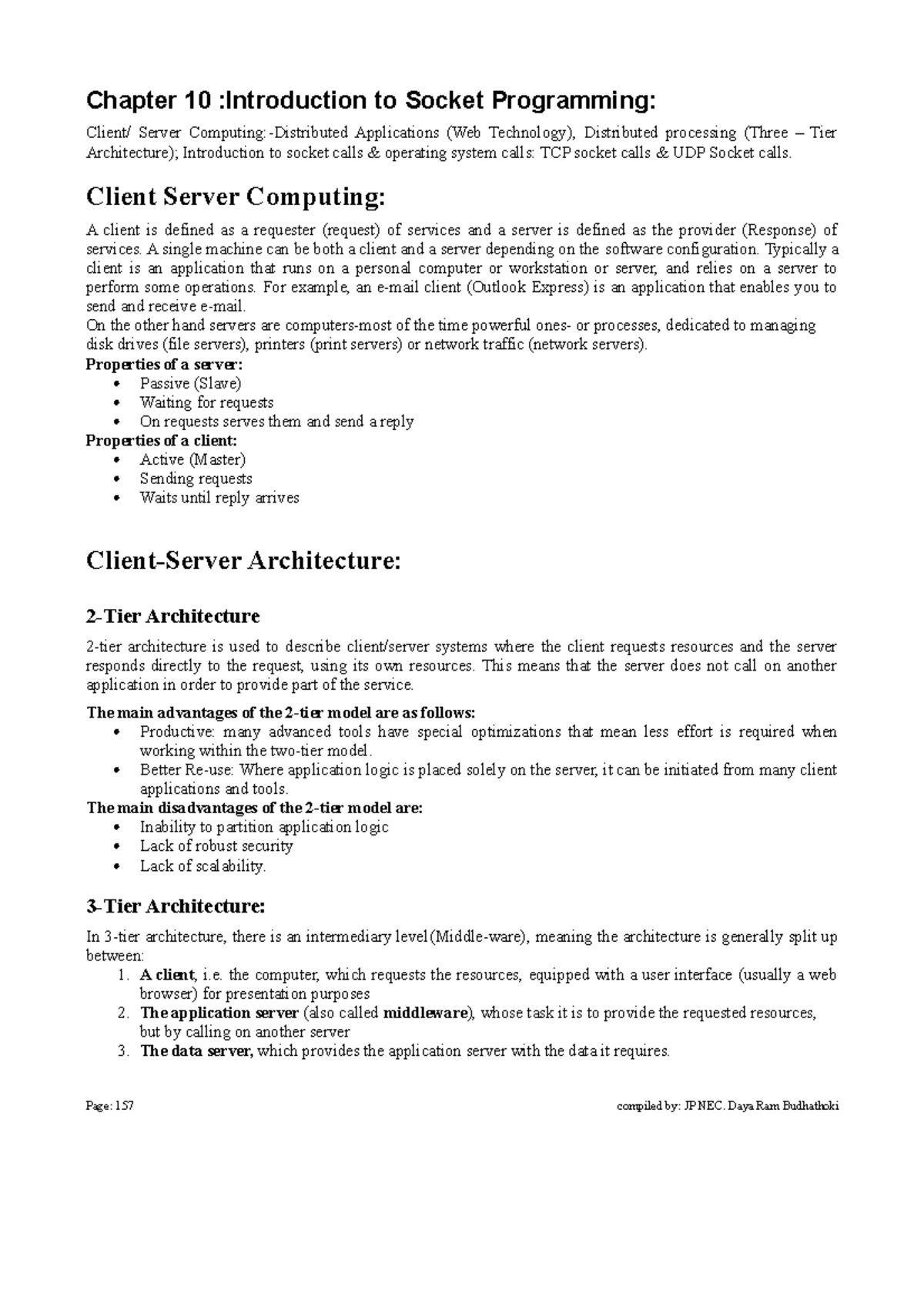Computer networking chapter-10 - Chapter 10 :Introduction to Socket ...