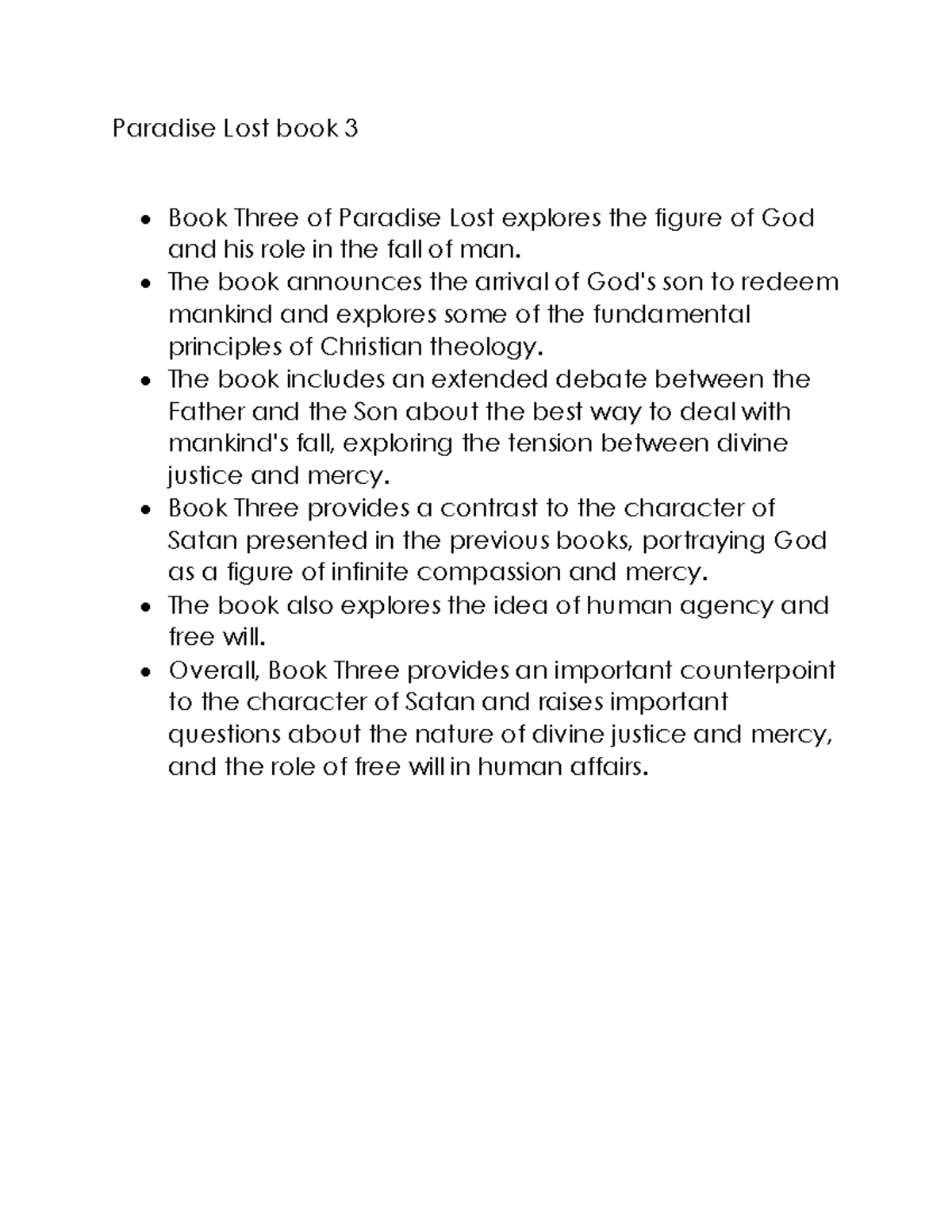 Paradise Lost Book 3 - The Book Announces The Arrival Of God's Son To ...