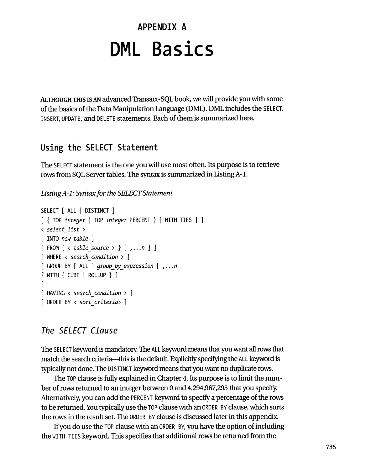 Dml In Sql - Data Manipulation Language In SQL - APPENDIX A DML Basics ...