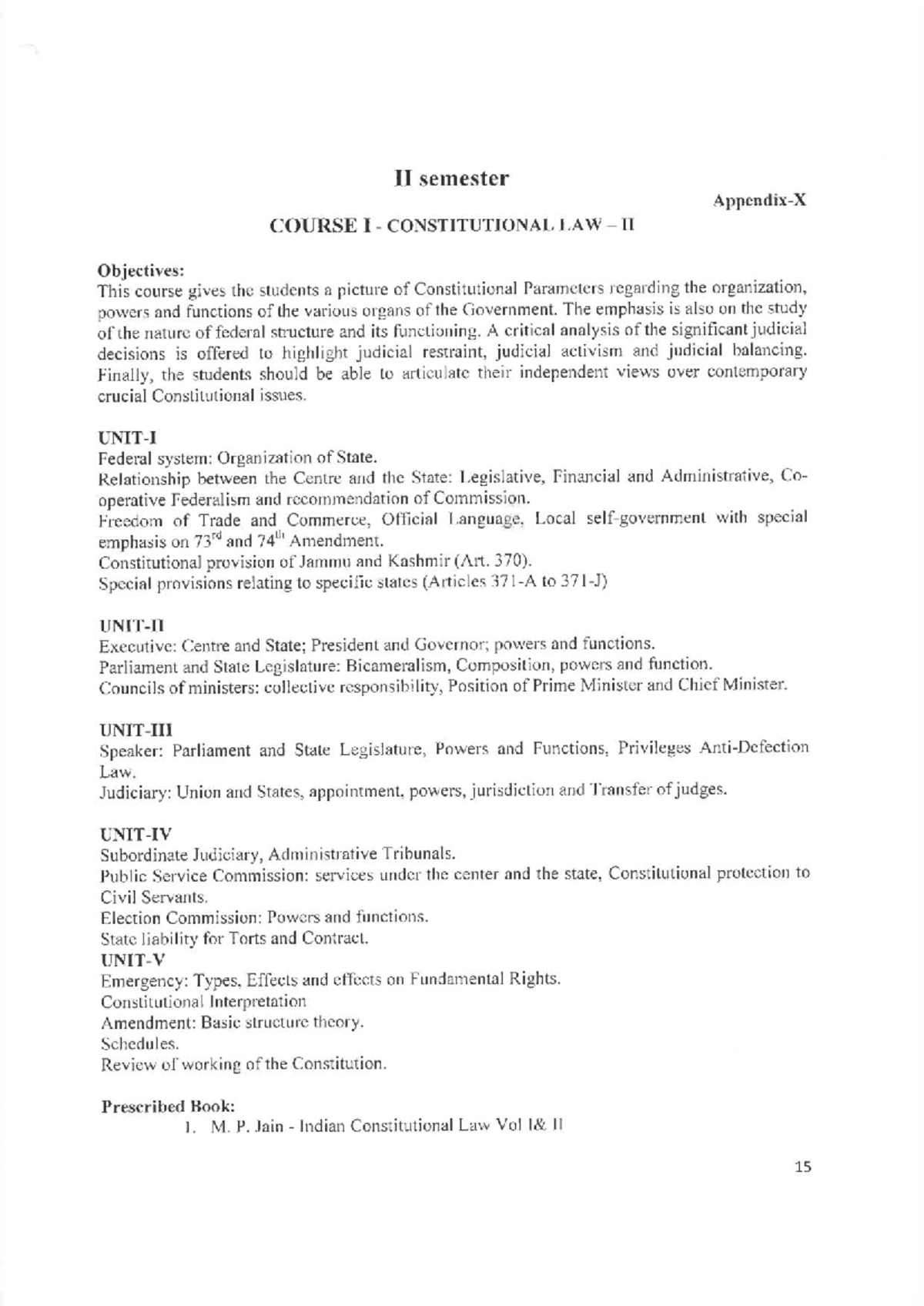 Kslusyllabusfor-LLB3-years 2ndsemester - Llb 3 years - Studocu