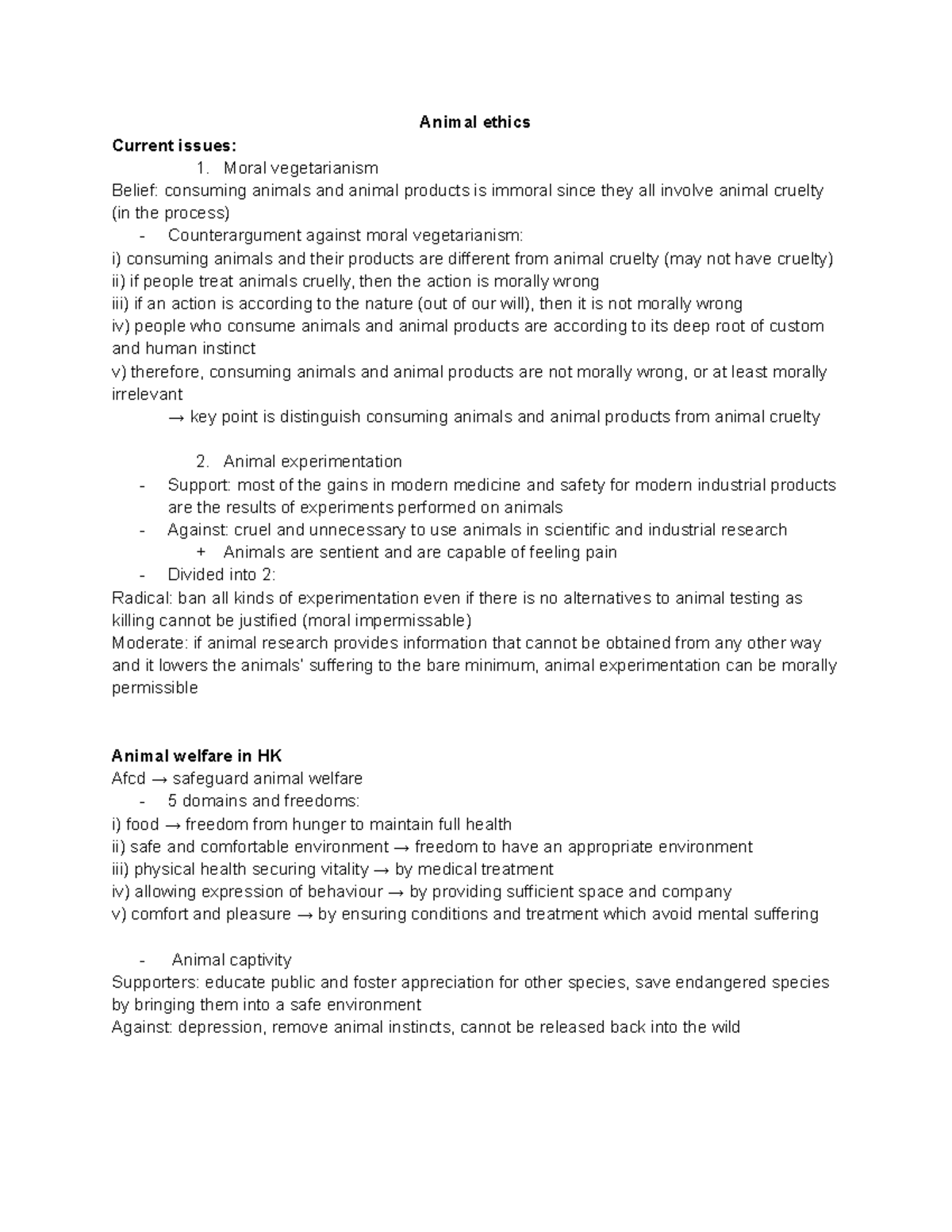 Animal ethics Animal ethics Current issues Moral vegetarianism