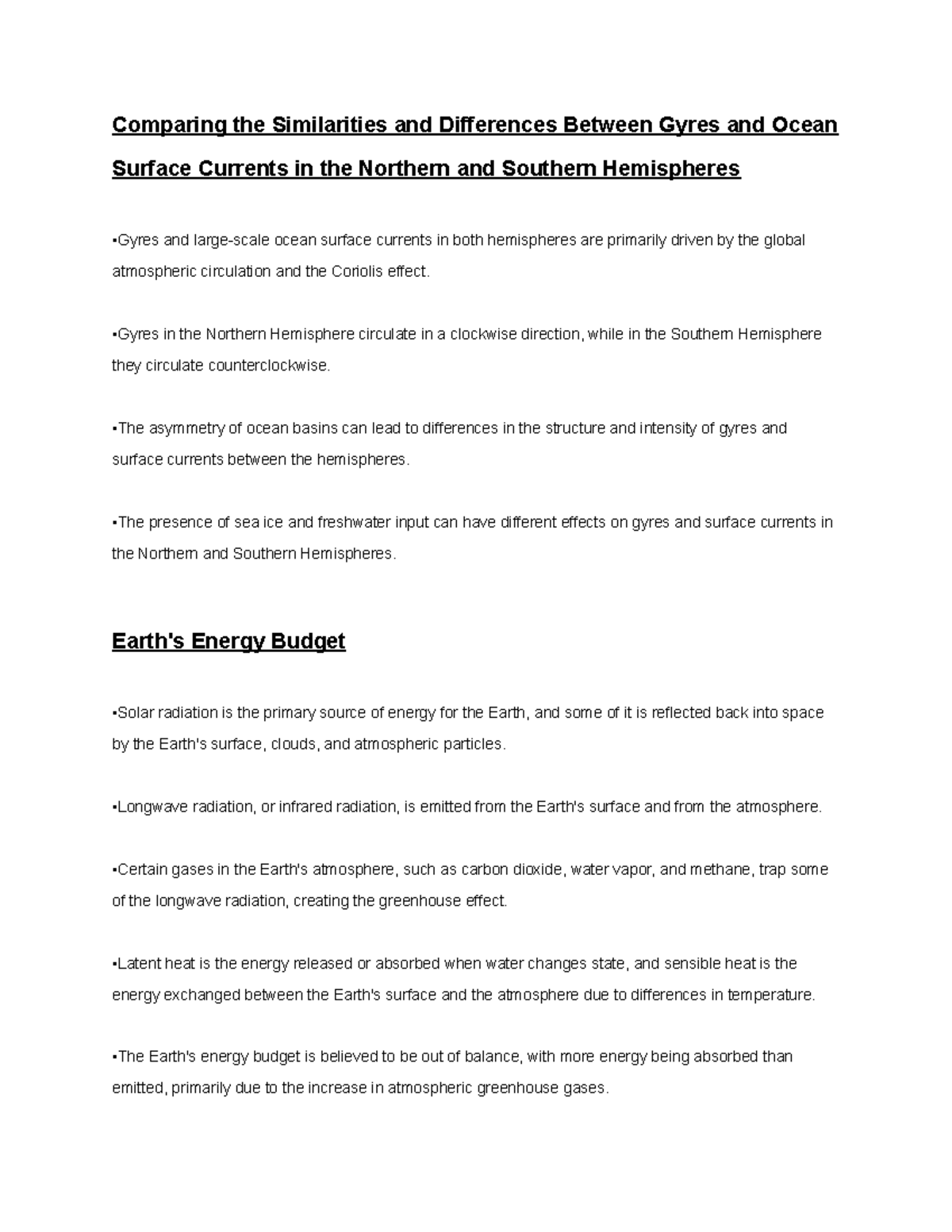 Geosc 40 Notes - Comparing the Similarities and Differences Between ...