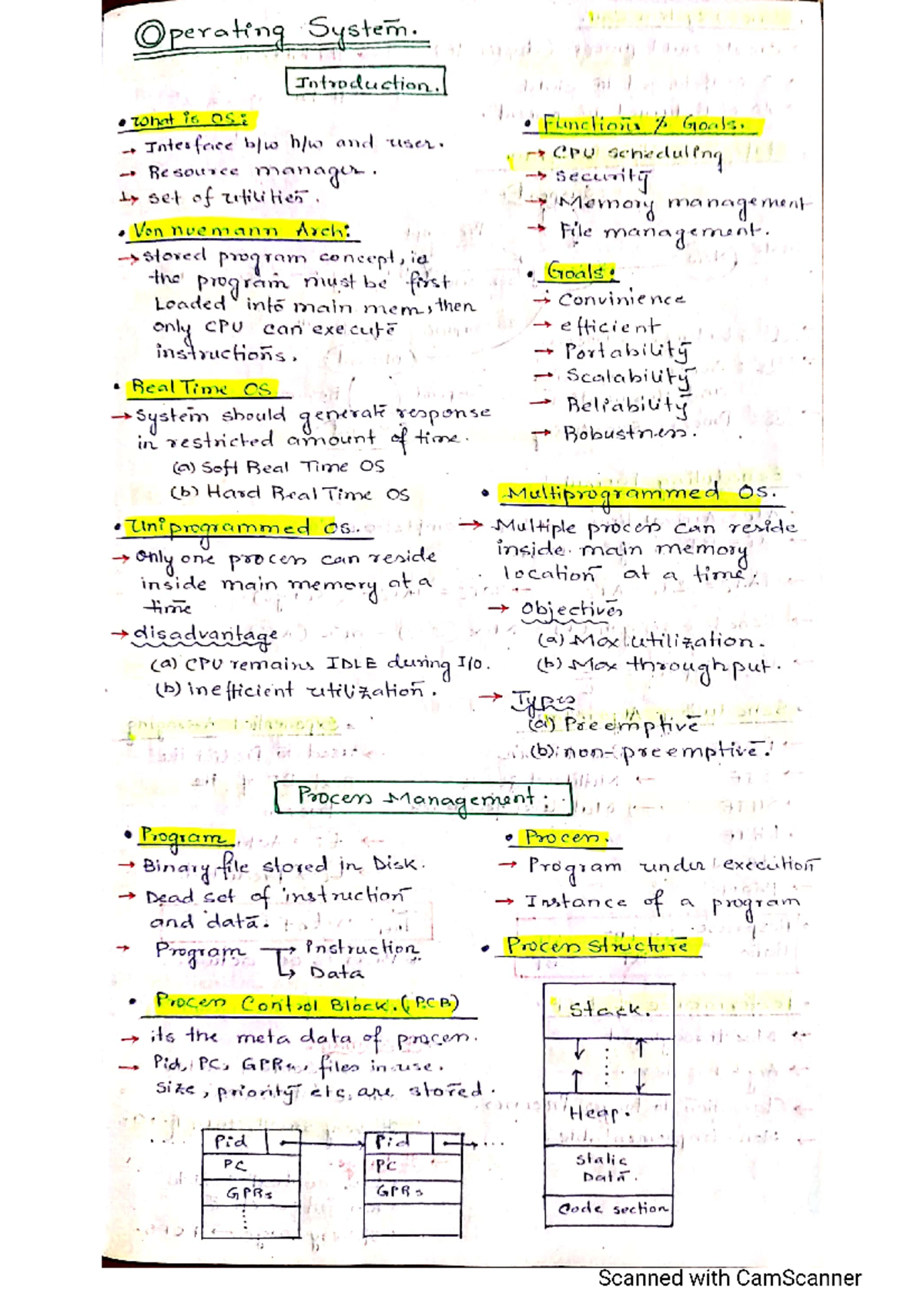 OS - Short Notes - Computer Networks - Studocu